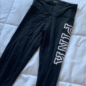 High waisted black leggings from pink